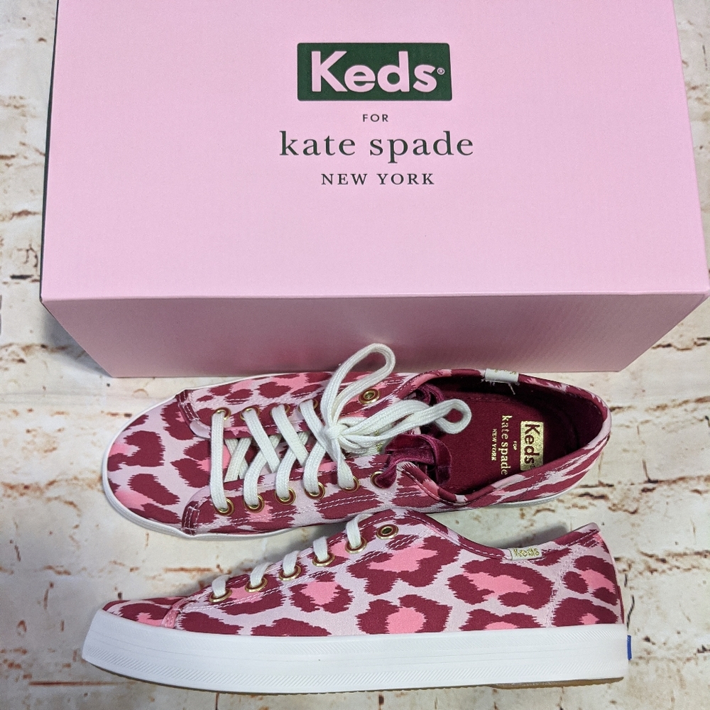 🆕 Kate Spade Keds Kickstart Leopard Sneakers - Picture 5 of 8
